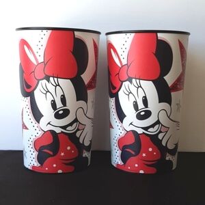 Minnie Mouse Disney Tumbler Cups Set of 2 Novelty Home Drinkware Kitchen